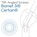 Biomet 3i® Certain® compatible TPA Screw for angled screw channels
