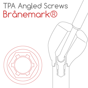 Nobel® Brånemark® compatible TPA Screw for angled screw channels