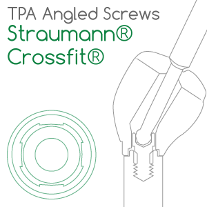 Straumann® Crossfit® compatible TPA Screw for angled screw channels