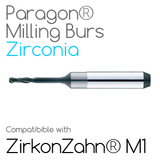 ZirkonZahn® M1 Paragon Burs for milling Zirconia, Glass-Ceramic, Sintec, Nano-Composite